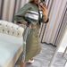 2026 Autumn Winter European And American Cross-Border Independent Station Bodycon Over-Knee White Striped Edge Dress_ecoleips.com