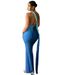 Women's European American Style Sleeveless Off-Shoulder Gradient Slim Bodycon Dress Long Sexy New Summer_ecoleips.com