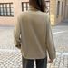 Women's Clothing Women's Draped Lapel Long Sleeve Shirt Top Old Money Style Spring Summer Fashion For Formal & Casual_ecoleips.com