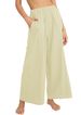 Suitable For All Seasons 2024 Spring Summer New Cotton Linen Women's Solid Color Trendy High Waist Loose Casual Wide Leg Pants_ecoleips.com