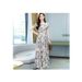 Bohemian Style Summer New For Women 2024 Fashion Versatile Short Sleeve Round Neck Elegant Beach Long Dress_ecoleips.com