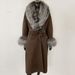 Elegant Double-Faced Wool Coat For Women – Korean Style Winter Overcoat With Belted Waist & Luxe Fabric (S/M/L, Beige/Mocha/Black)_ecoleips.com
