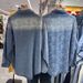 Women's European Style Rhinestone Jacquard Denim Shirt Heavy Duty Loose Fit Long Sleeve Fashionable Top for Spring Autumn_ecoleips.com