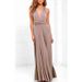 Cross Back Sexy Strapping Long Dress_ecoleips.com
