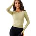 Women's Clothing Seamless Quick Drying Sports Long Sleeved Slim Running T Shirt Fitness Running Sportswear_ecoleips.com