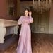 Women's Clothing Autumn And Winter New Women's Clothing Middle East Hot Diamond Long Robe Swing Evening Dress_ecoleips.com
