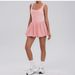 Women's Clothing Fitness Pleated Skirt Two Piece Bottom Anti Exposure Pocket Dress Sports Yoga Tennis Skirt_ecoleips.com