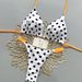 Women's Clothing Polka Dot Color Block Two Piece Bikini Sexy Triangle Cup Swimsuit For Formal & Casual For Women_ecoleips.com
