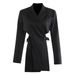 K Personalized Backless Cut Irregular Waist Cinched Suit Jacket Top_ecoleips.com