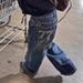 Women's High Street American Style Washed Distressed Embroidered Jeans Loose Wide Leg Straight Trousers Casual Cotton Polyester_ecoleips.com