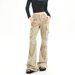 OREETA Slim Design Micro Pull American Autumn Loose And Versatile High Street Work Pants For Women_ecoleips.com