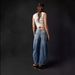 Women's Clothing Loose Wide Leg Pants Low Waist Washed Denim Trousers _ecoleips.com