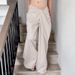 Women's Wide Leg Pants Twisted Pleated Waistband Drape Straight Leg Trousers Solid Color Niche Street Style_ecoleips.com