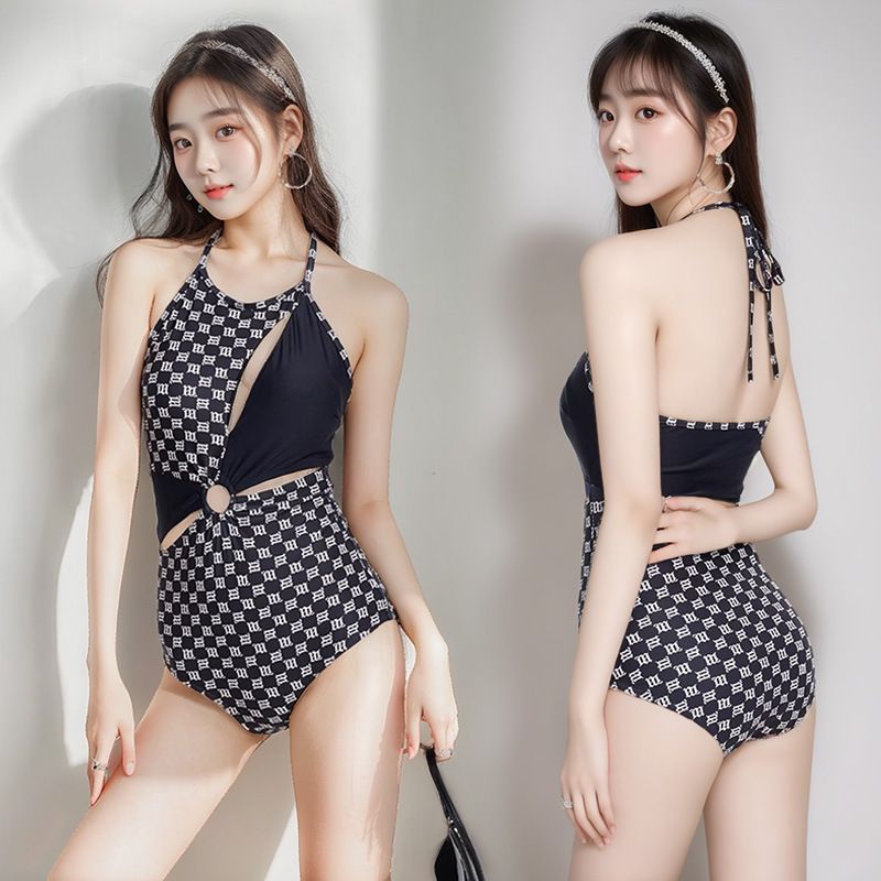 Women's Clothing One Piece Swimsuit Sexy Hollow Irregular Pure Desire Style, Covering The Flesh And Showing Thinness, Seaside Holiday Swimsuit_ecoleips.com