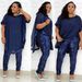 Women's Clothing Women's Suits Large Size Tops Sequined Chiffon With Inner Suspenders And Elastic Sequined Trousers_ecoleips.com