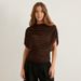 Women's Cross-Over Collar Draped Slim Fit Sleeveless Top European American Style Autumn Winter New Scarf Trendy_ecoleips.com