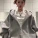 Chinese Trendy Brand Waffle Knit Hooded Cardigan Sweatshirt For Women, Autumn And Winter, Loose Oversize American High_ecoleips.com