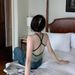 Built-in Chest Pad Stried Camisole Vest For Women Short Slim Fit Beautiful Back Summer Hot Girl Outerwear Sleeveless_ecoleips.com