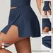 A-shaped One-piece Short Skirt Women's Tight High-waisted Yoga Clothes Running Fitness Anti-light Sports Skirt_ecoleips.com