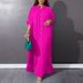 Women's Fashion Loose Casual Pleated Dress_ecoleips.com