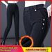 Women's Winter Thickened Fleece-lined Skinny Jeans, Long Women, Flattering For Plus-size Figures, Elastic Waist, Large_ecoleips.com