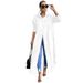 Trendy Oversized Shirt Dress – Women’s Longline Coat For Autumn/Winter, Minimalist & Versatile_ecoleips.com