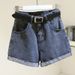 K New Women's High-Waisted Skinny Flare Pants With Hemmed Edges For A Slimming And Versatile Look. Without A Belt_ecoleips.com