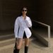 Women's Clothing White Long Sleeved Slim Shirt For Women Niche Design_ecoleips.com