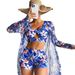 Women's Clothing Fashion Sexy High End Multi Color Printed Three Piece Bikini Women's Swimsuit_ecoleips.com