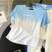 Sports Casual Suits For Women, Street Style Slim Short T Shirts For Women, Fashion Contrasting Colors, High End And Elegant Wide Leg Pants_ecoleips.com