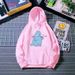 Foreign Trade Women's Clothing 2024 Autumn/Winter New Korean Style Cartoon Print Loose Coat With Fleece Lining And_ecoleips.com