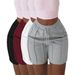 Women's Clothing Summer New Solid Color Pocket Drawstring Shorts_ecoleips.com