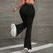 Women's Clothing High Waist Yoga Flared Pants For Women Hip Lifting Slimming Wide Leg Quick Drying Fitness Clothes Style_ecoleips.com