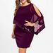 K Irregular Sequin Splicing Plus Size Women's Dress_ecoleips.com