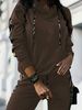 Women's Fashionable Casual Two Piece Sportswear Set European And American Style Clothing_ecoleips.com
