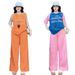 Women's Clothing Fashion Summer Two Piece Set Letter Print Color Block Short Sleeve Top With Slimming Wide Leg Pants_ecoleips.com