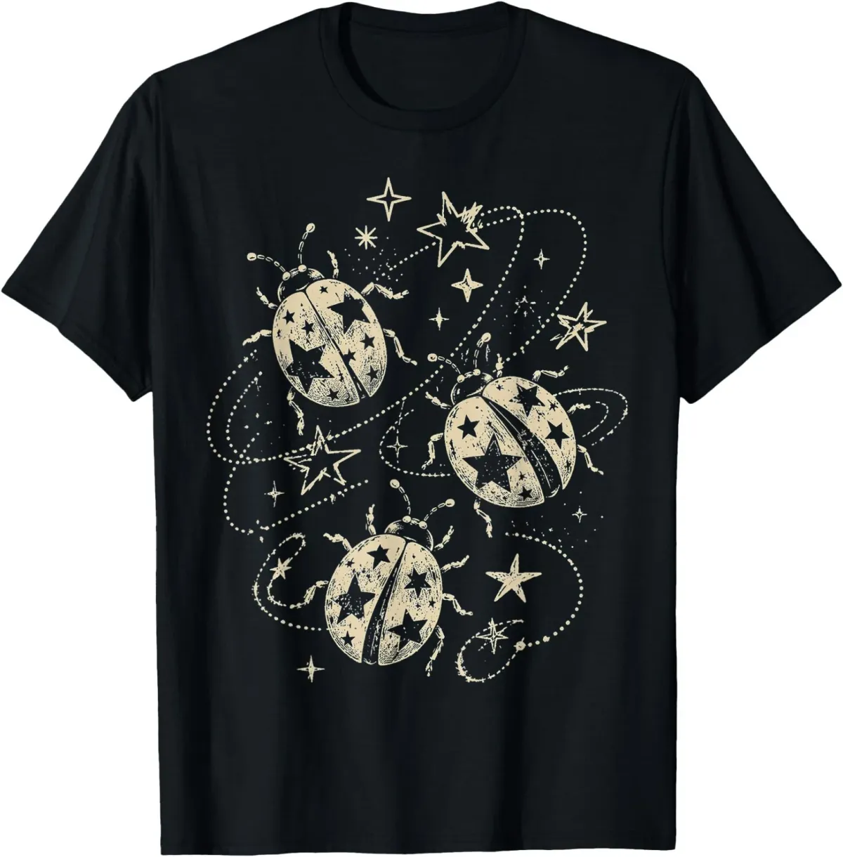 Women's T-Shirts Y2K Ladybug Stars Grunge Vintage Insect Gifts Men Kid T-Shirt_ecoleips.com