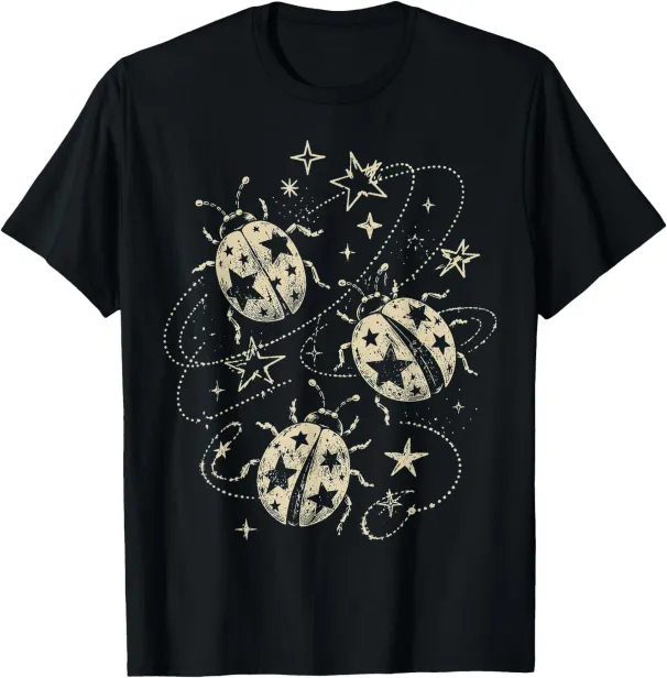 Women's T-Shirts Y2K Ladybug Stars Grunge Vintage Insect Gifts Men Kid T-Shirt_ecoleips.com