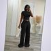 High Elasticity Slimming Wide Leg Pants Set High Waisted Twisted Two Piece Set Solid Color European And American Style Summer Wear For Women D10129_ecoleips.com