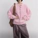 girl Hello Home Black Label Thirteen Lines High-End Henry Collar Long Sleeve Knitted Alpaca Wool Pullover Sweater For Women_ecoleips.com