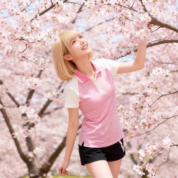 Women's Sweet Youthful Short Sleeve Polo Collar Top Color Block Pink White Raglan Sleeves Fitted Waist Wholesale_ecoleips.com