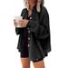 Autumn Fashion Casual Jacket With Turned-Down Collar, Patchwork Pockets, Irregular Design, And Women's Top_ecoleips.com
