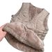 Aria Basics Autumn Winter New Down Protein Cotton Slim Fit Fleece Lined Warm Vest Close-fitting Windproof Inner Layer Layered Wear_ecoleips.com