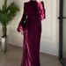 Fashion Turtleneck Long Sleeve Party Dress Women Elegant Hight Waist Draped Long Dress Sexy Lace Embroidery Splicing Slim Gowns_ecoleips.com