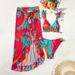 Verve 2025 New Printed Beach Dress Three-Piece Swimsuit Women's Sexy Bikini Hot Spring Swimwear_ecoleips.com