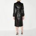 K Fashion Style Super Heavy PU Leather Atmospheric Windbreaker With Tie Up Waist And Knee Length Coat_ecoleips.com