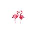 European And American Cross-border Foreign Trade Clothing, Flamingo Pattern Round-neck Printed Women's Short-sleeve_ecoleips.com