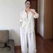 Women's High-end Cotton-linen Casual White Shirt, 2026 Summer-autumn Fashion, Elegant Linen, Sun-protective, With A_ecoleips.com