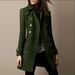 Women's Wool-Blend Trench Coat - Double-Breasted Mid-Length Coat For Autumn/Winter, Slim Fit, Polyester Blend, Office & Casual Wear_ecoleips.com