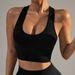 Women's Clothing Fine Thread Tight Sports Vest With Quick Drying Back And U Neck For Running And Fitness Yoga And Fitness Solid Color Small Vest_ecoleips.com